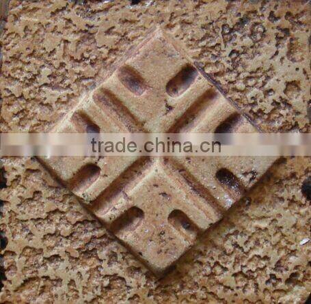 glazed handmade terracotta tile