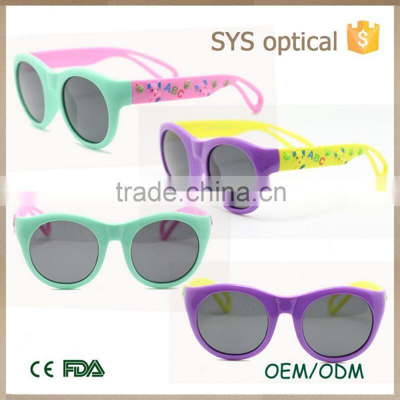 836 New model kids sun glasses with color frame