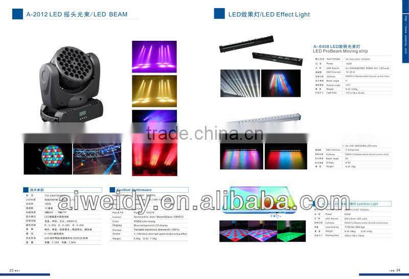 RGB LED 36*3W Auto Head Beam Wash Moving Light