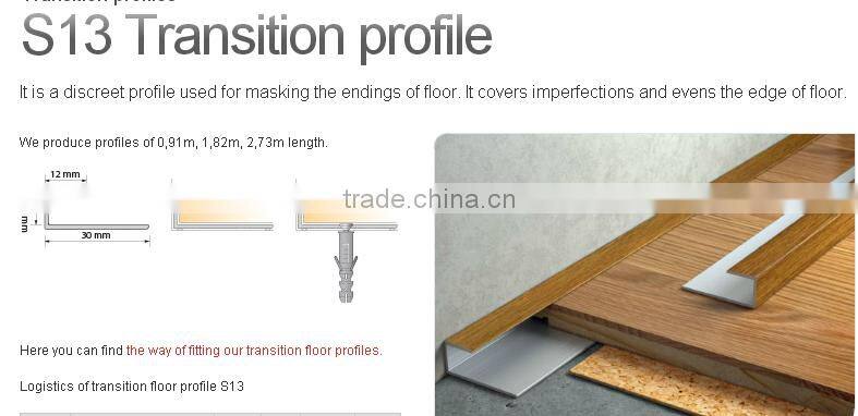 metal ceramic tile trim wood color l shape tile trim