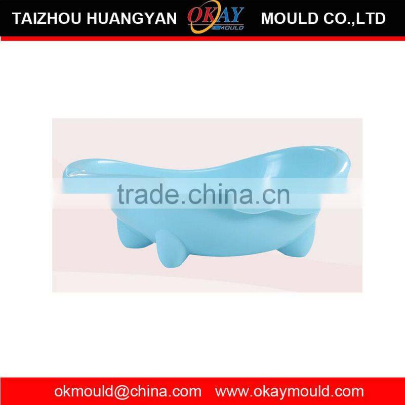 2015 New Design Plastic Injection Baby Bathe tub mold , long mold lifespan