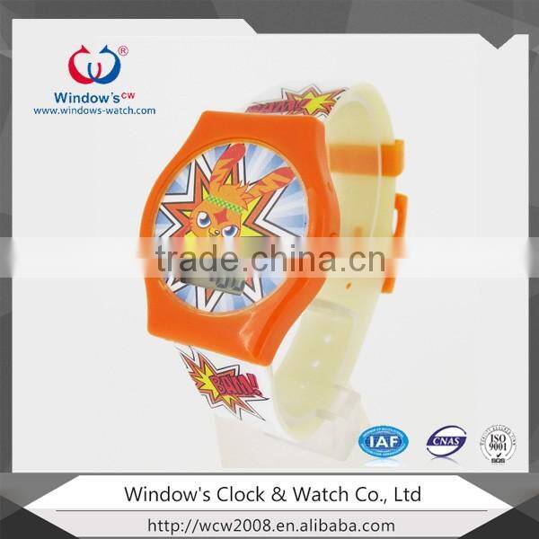 Plastic lcd digital kids carton design watch