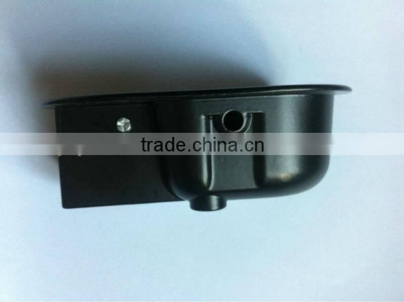Car door flapper style recliner release handle long