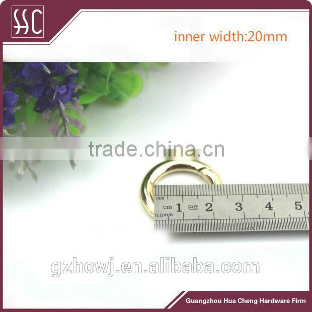Guangzhou metal O ring for bag accessory,various size metal ring, metal round ring for handbag