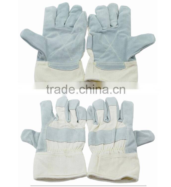 ANSI stand safety antipuncture cow leather coated cut resistant gloves