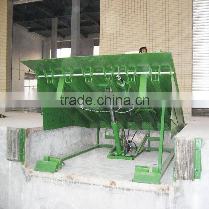 6T stationary loading dock ramp hydraulic dock leveler