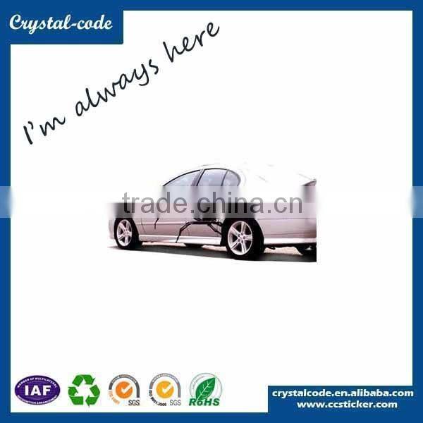 Custom car label sticker