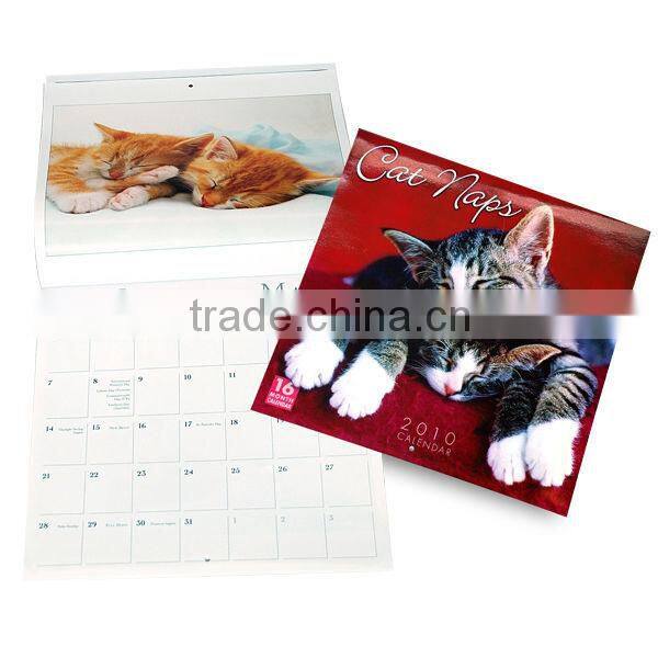 best price 2014 full color promotional wall paper print calendar