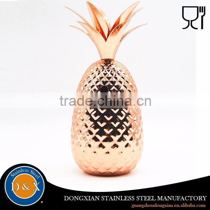 Manufacturer stainless steel pineapple moscow mule copper mug