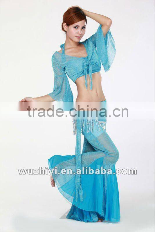 Affordable new hot selling shinning belly capelet | sexy sequin rose belly dance top (SZ006)