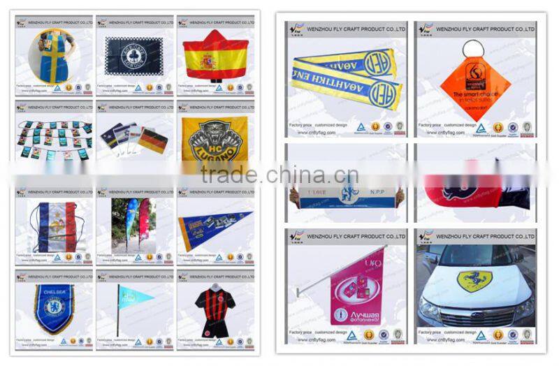 2015 sublimation flag pennant for wholesales