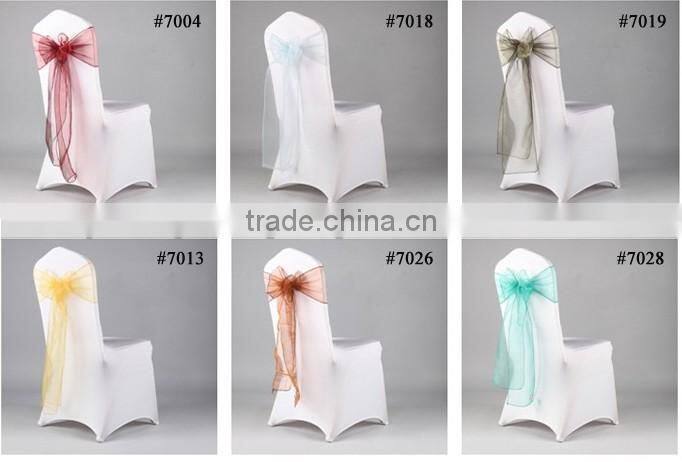 Factory Sell Cheap Chair Cover Tie /organza sashes