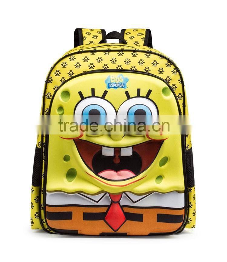 SpongeBob Squarepants funny design 2016 children popular school bag kids