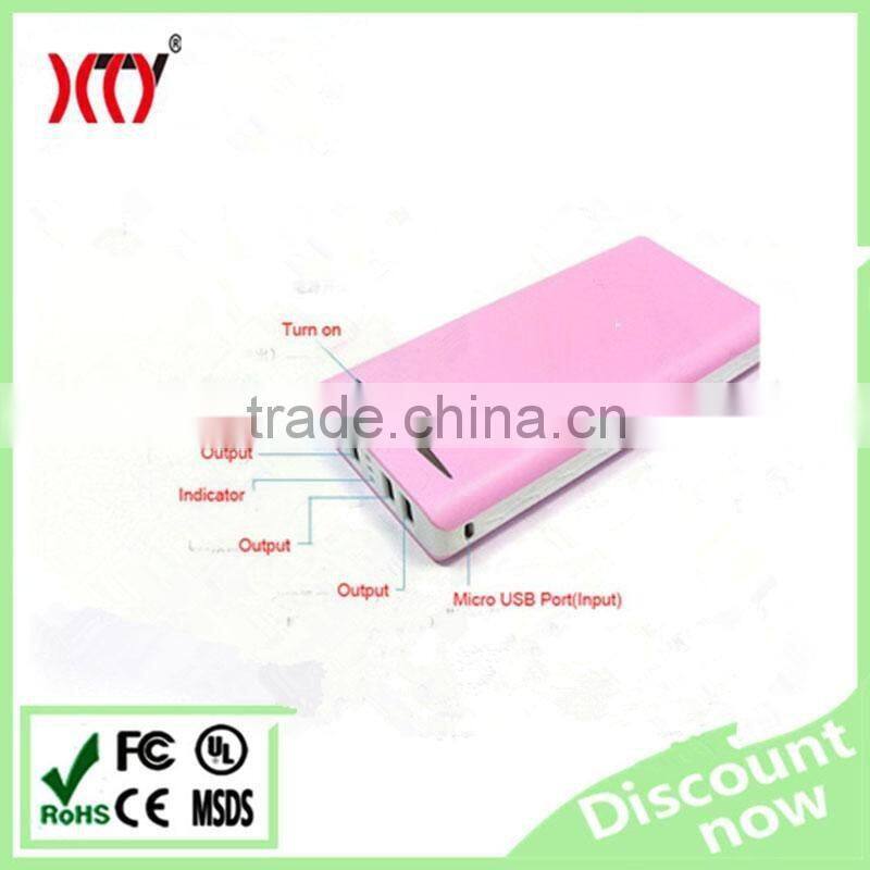 Smart phone powerbank charger 4 USB output power bank 20000mAh factory wholesale price