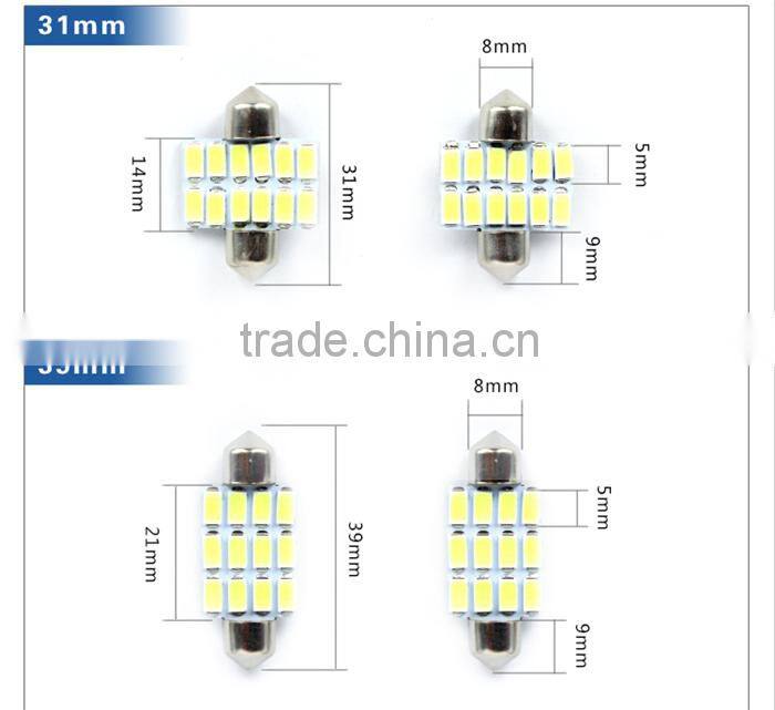 39MM 5630 12SMD Led Dome Light Car Roof Light Car Festoon Light Bulbs