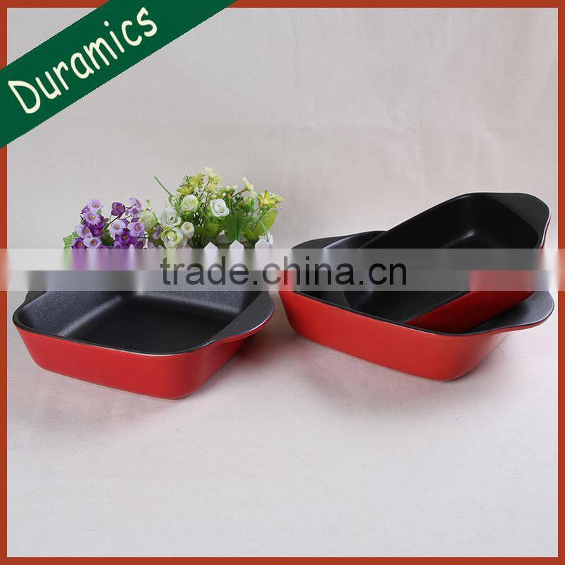 Oven safe non-stick ceramic baking dish on sale