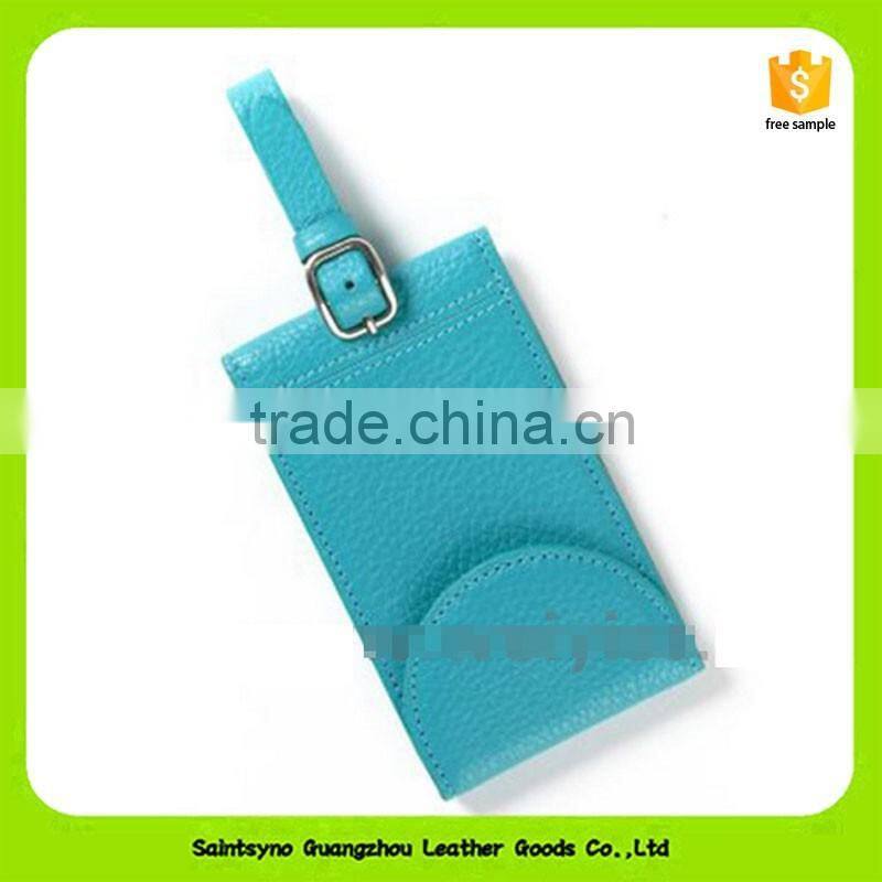 Guangzhou Wholesale Initial Luggage Tag Personalized ID Travel Tag With Adjustable Strap 16040