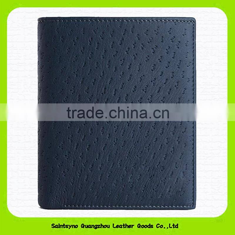 15609 High-end classical rfid blocking fashion business genuine leather men wallet