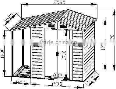 Newest Steel shed for tool garden metal shed DIY Shelter