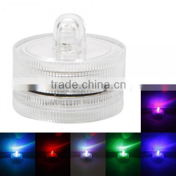 12Pcs Colorful Submersible Tea lights Waterproof Led Candles for Wedding