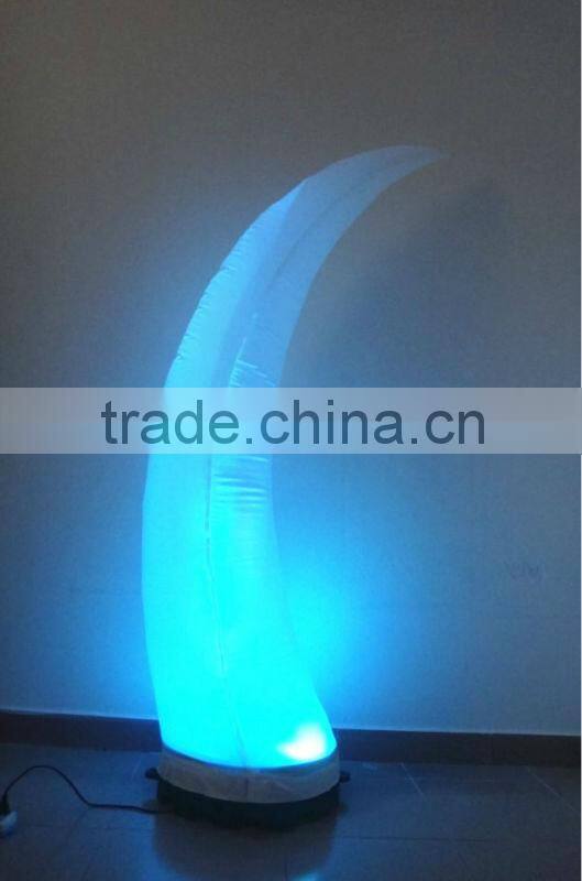 curved LED lighting inflatable cone