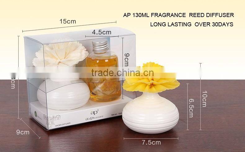 Handmake AP130ml Ceramic Natural Aroma Flower Reed Diffuser