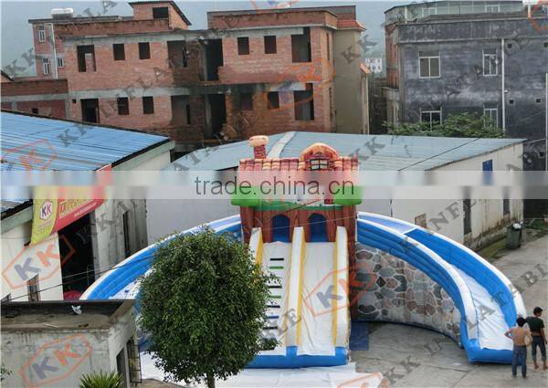 new type double water slides / adults slide games for water park