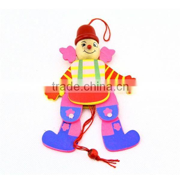 2016 high quality kid toy wooden string puppet,new fashion wooden pull toy puppet,best sale kid wooden puppet