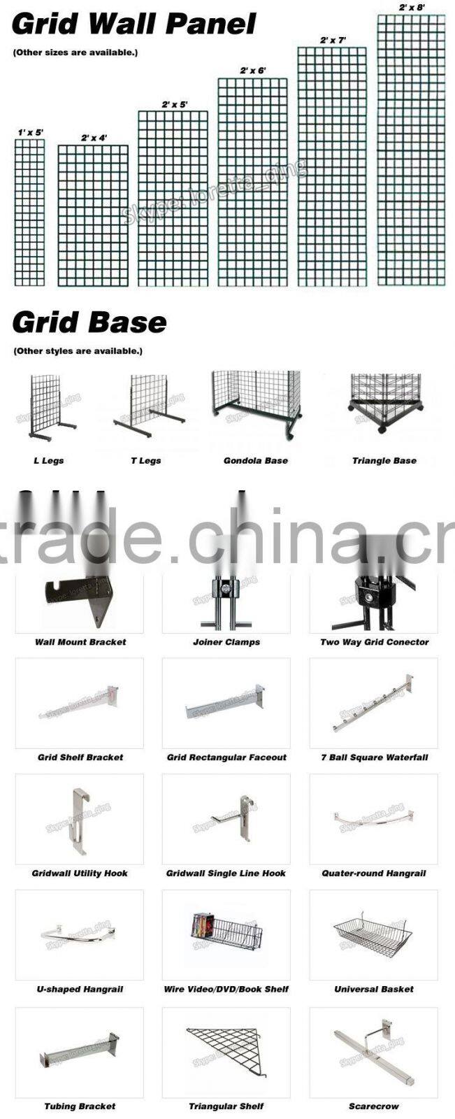 Versatile Grid Wall-Mount Metal Pot Rack for Kitchen and Home Storage