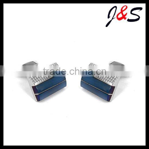 wholesales stainless steel cufflinks with color stone781B