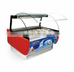 High qualtiy gelato/hard ice cream display showcase