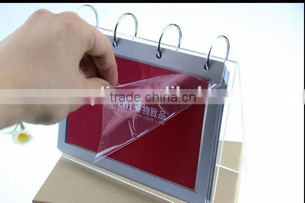 wholesale 5x7 clear acrylic office calendar
