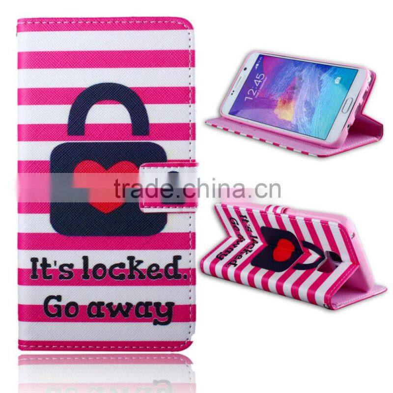 2015 Christmas Sales flip wallet leather case for samsung galaxy note 5 case for note 5