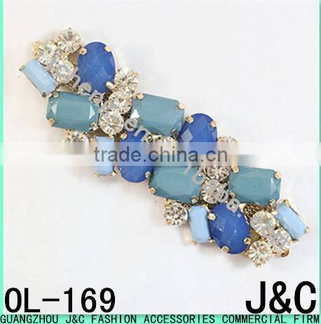 New design glass stone shoe ornament/ shoe accessory/ shoe trim