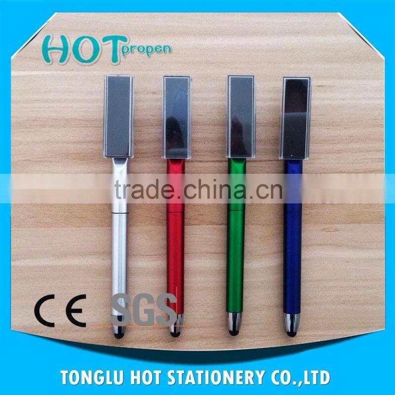 twist pen with screen wipe, touch style pen, screen touch