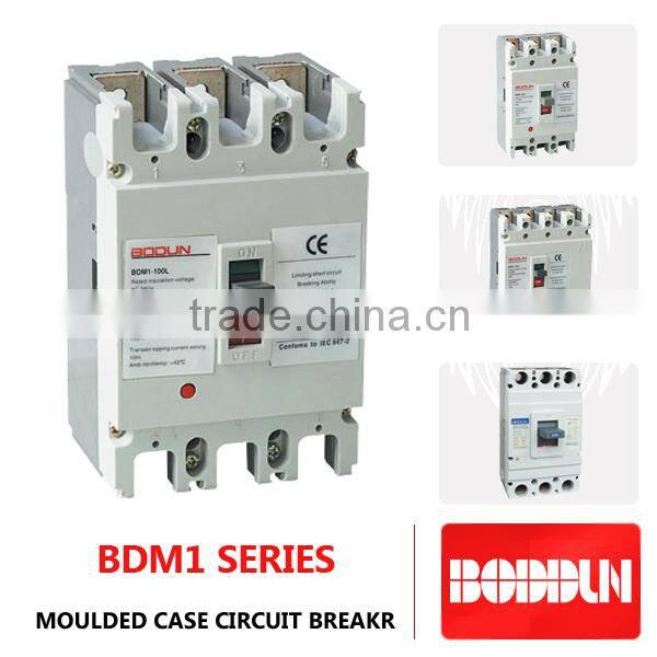 BDM1 3P 100A mccb MOULDED CASE CIRCUIT BREAKER