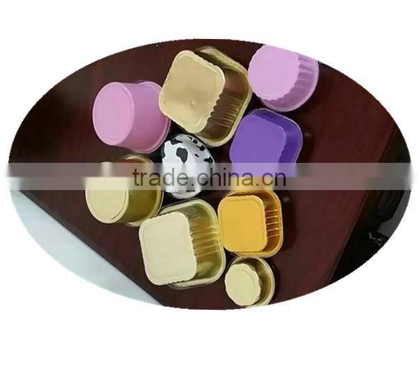 Colorful Aluminum Foil Baking Cup with plastic lids