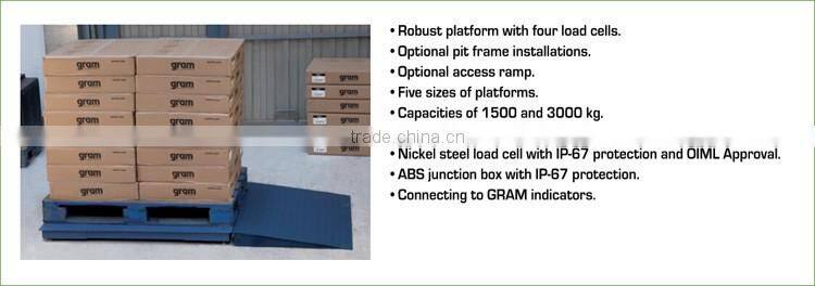 XTiger 1212-1.5 Painted Steel Structure Industrial Precise Floor Scale with K3iP indicator