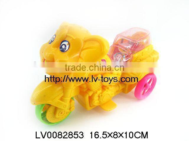 China candy toys,small plastic toys, pull back motorcycle toy