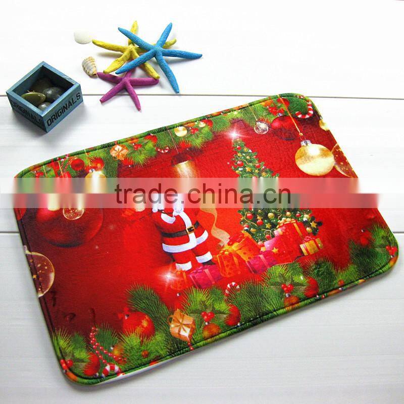 Christmas door mat Santa Claus series HD printing mat