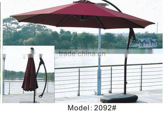 Aluminum garden umbrella adjustable outdoor umbrella