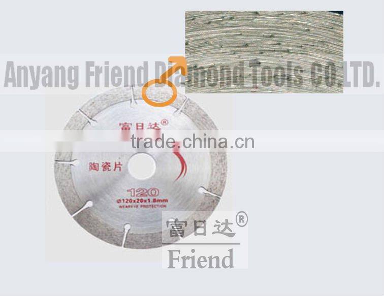 hot sale 5'' diamond saw balde for ceremics no chip and durable