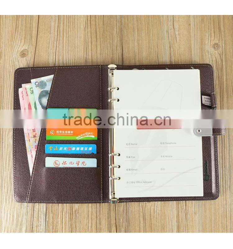 Plaro embossed leather or pu covers leather daily planner diary 2016