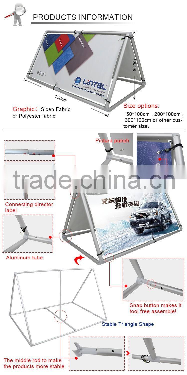 indoor triangle poster board for advertising