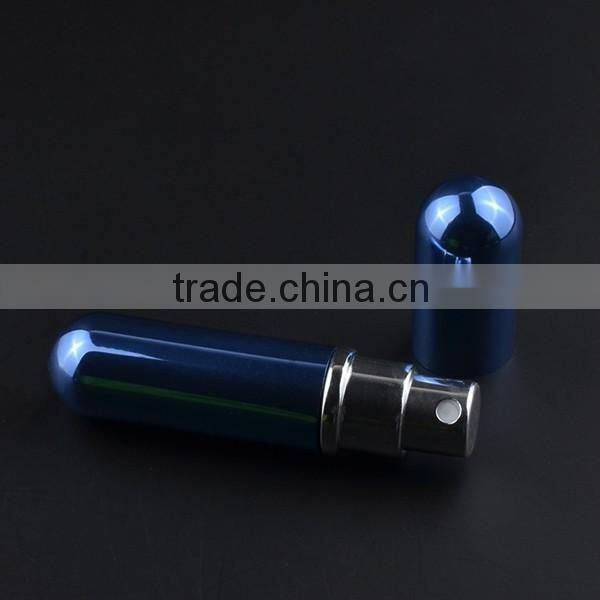 MUB 2016 fashion hot sale low MOQ factory direct sale 12 colors 6 ml mini travel perfume atomizer spray bottle