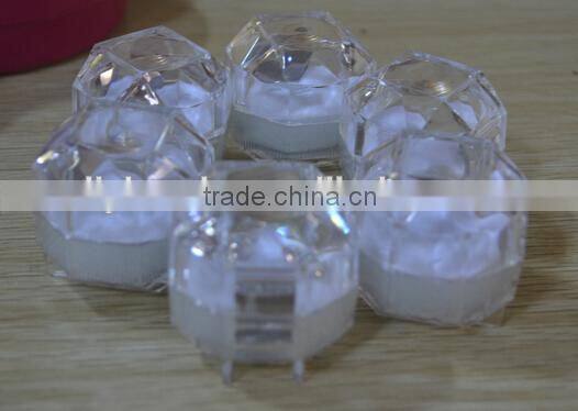 Acrylic Lucid 4x4cm Ring Earring Box Jewelry Package One bag 100Pcs