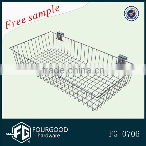 supermarket metal wire basket/fruit and vegetable basket