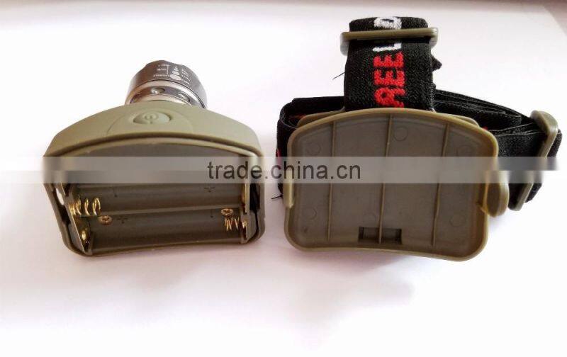 new design aluminum AAA battery 160 lumen water resisitant 3W zoom headlamp