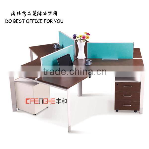 2015 latest wood modern executive desk office table design