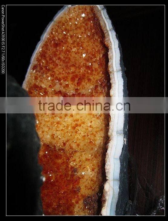 wholesale high quality Nature crystal citrine geode